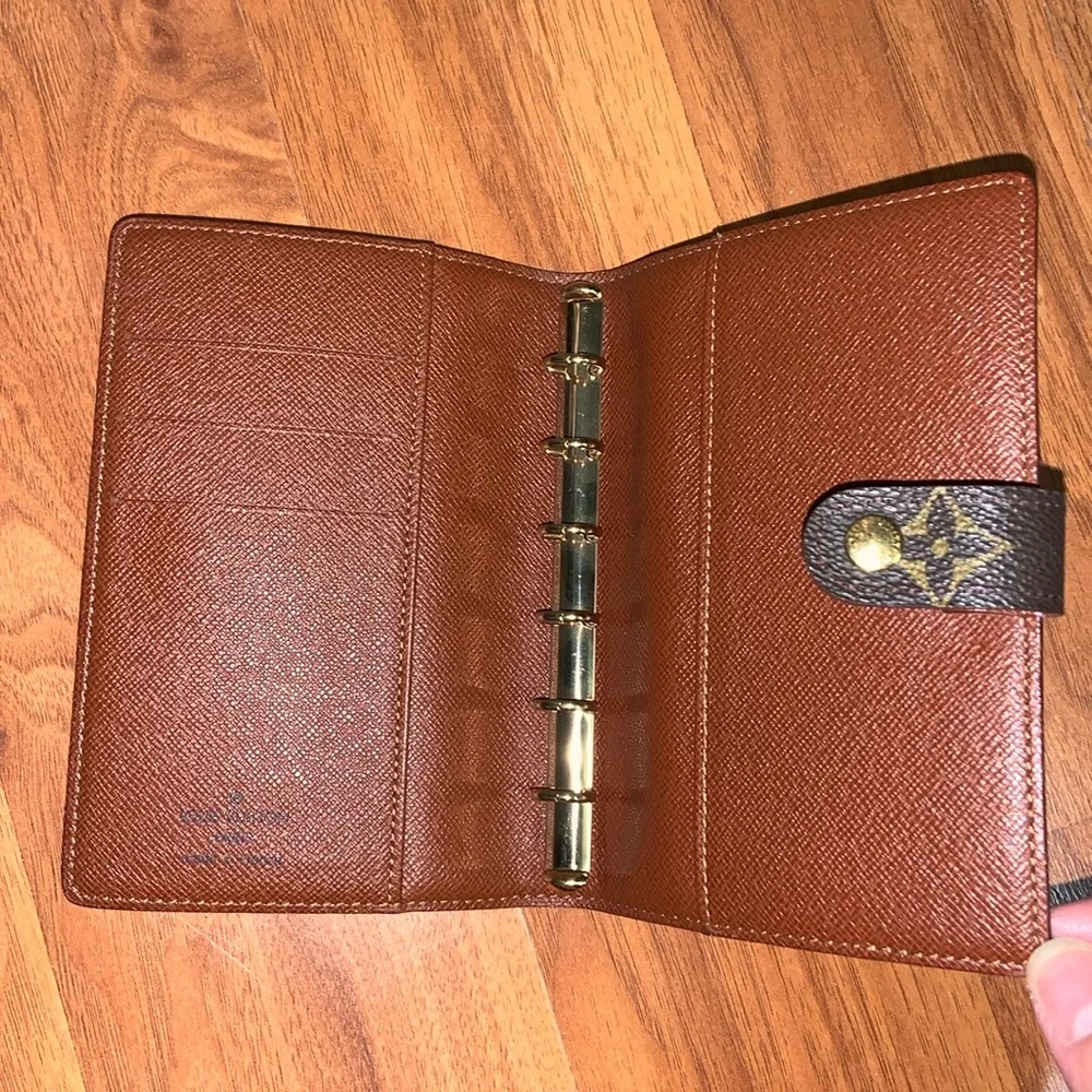 Authentic Louis Vuitton Small Ring Agenda Cover